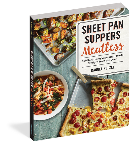 cookbook, recipe book, sheet pan, meatless