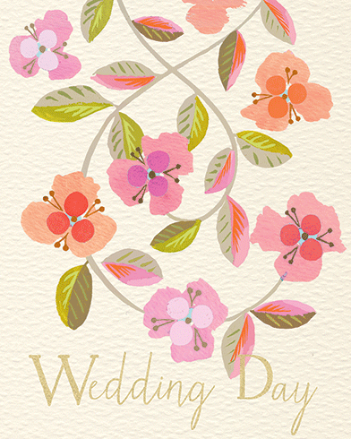 Cherry Blossom Garden Wedding Card Wedding Gift Marriage