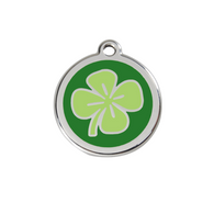 ID Tag for Dogs in Four Leaf Clover in 3 sizes