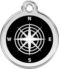 Red Dingo ID Tag in Compass in 3 sizes