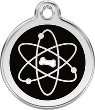 Red Dingo ID Tag in Atom in 3 sizes