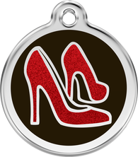 Red Dingo ID Tag in Red Shoes in 3 sizes