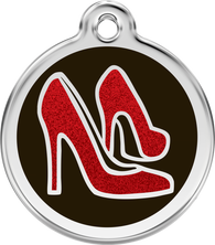 Red Dingo ID Tag for Cats in Red Shoes