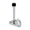 Coat hook with bumper door stop for bathroom stalls. Chrome plated