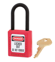 Master Lock #406 Safety Padlock with Nylon Shackle