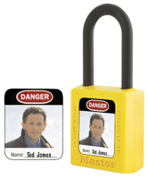 Master Lock #S142 photo padlock label (padlock not included)