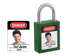 Master Lock #6835-5700 Photo ID label for safety padlocks (padlocks not included