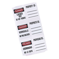 Master Lock #S140 Safety Padlock Labels