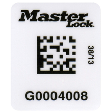 Master Lock #S150 barcode labels for safety padlocks and lockout point isolation tag