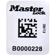 Master Lock RFID and barcode labels for safety padlocks and lockout point isolation tags