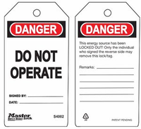 #S4002 Customizable Safety Tag