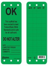 #4702 Safety Scaffold Tag