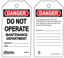 #S4017 Safety Tag