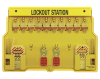 #1483 Lockout Station with #3 Laminated Steel Padlocks
