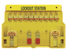 #1483 Lockout Station with #3 Laminated Steel Padlocks