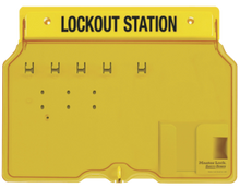 #1482B Unfilled Covered Lockout Station - Ready for your padlocks & devices