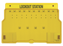 #1483B Unfilled Covered Lockout Station -- Ready for your padlocks and devices