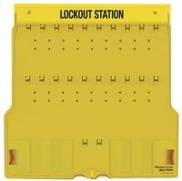 #1484 Covered Lockout Station. Ready to be filled with your padlocks & devices
