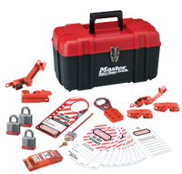 #1457EKA Personal Electrical Lockout Kit. Shown with #3RED Steel Padlocks. Different padlocks available