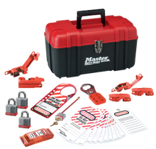 #1457EKA Personal Electrical Lockout Kit. Shown with #3RED Steel Padlocks. Different padlocks available