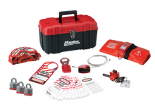 #1457VKA Personal Valve Lockout Kit. Shown with #3RED Steel Padlocks. Other padlocks available