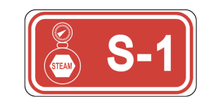 #S4500S Steam Lockout Point Isolation ID Tags. Available in numbers 1 through 20.