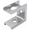 Bathroom stall hinge door insert. For TOP OR BOTTOM of square edged door