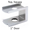 Bathroom stall top hinge door insert
