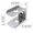 Bathroom stall top hinge door insert