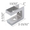Bathroom stall top hinge door insert #90H430