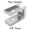 Polished bathroom stall top hinge door insert for 7/8" door. #90H407