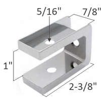 Bathroom stall top hinge door insert #90H411