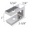 Bathroom stall top hinge door insert #90H411
