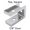 Bathroom stall top hinge door insert #90H411