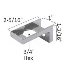 Polished chrome finish bathroom stall bottom hinge door insert #90H421