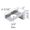 Bottom bathroom stall hinge door insert, 3/4" hex. #90H436