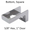 Bottom bathroom stall hinge door insert with 5/8" hex. #90H431