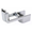 Chrome plated bathroom stall bottom hinge door insert #90H442