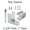 Chrome plated top bathroom stall hinge replacement pack #63040