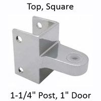 Chrome plated top bathroom stall hinge bracket #90H193