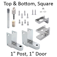 Top AND bottom bathroom stall hinge replacement pack #63150