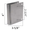 This stainless steel sleeve bolts onto the door, covering the concealed latch holes