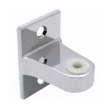Chrome plated top, flat bathroom stall hinge bracket #90H122