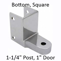 Chrome plated bottom bathroom stall hinge bracket #90H176