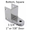 Bathroom stall bottom hinge bracket for 1-1/4" pilaster and 1" or 7/8" door
