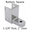 Bottom bathroom stall hinge bracket #90H204