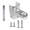 Top bathroom hinge replacement pack #63100