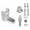Bottom bathroom hinge replacement pack #63090