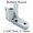 Bottom bathroom stall hinge bracket #90H240