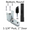 Bottom bathroom stall hinge replacement pack #63210